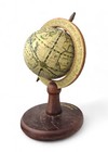 Vintage Surbex-t Mini Desk Globe     Old World Style Map     Wood Base 7