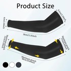 3 Pairs Arm Sleeves For Kids Youth 3 4 Sleeve  Black white grey 