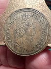 1600 s Louis Xv   King Of France High Grade Brass Token 28mm  Rare  
