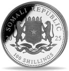 Somalia 1 Oz Silver 9999 African Wildlife 2025 Leopard Silver Coin Bu   Bu