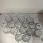 Boston s The Gourmet Pizza 18pc Logo Drinking Glass Set Pint Clear Red Blue