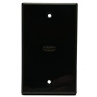 Hdmi Wall Plate   Black   Hdmi   Single Port 6  Cable 