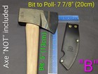 Council Tool Fe6 6lb Flathead Fire Ax Handmade Leather Axe Mask  only  Read Desc