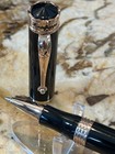 Montegrappa Ducale Rollerball Black Resin   Rose Gold Trim Isdurrrc New In Box 