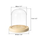 3 9 x3 1  Clear Cloche Glass Dome Glass Bell Jar Display Case Centerpiece