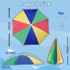 Babelshar 2 Pack Umbrella Hat For Adults With Elastic One Size  Colorful