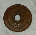 1936-kn British East Africa 10 Cents Edwardvs Viii Rex Et Ind imp 