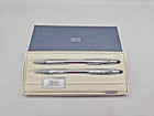 Cross Fine Writing Ball Ink Pen Mechanical Pencil Set Chrome 3501  Vintage
