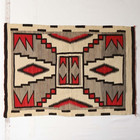 Antique Two Grey Hill Rug 5  8 Ft Native American Style Southwest Navajo Wool Rug