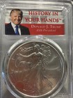 2019 W Silver Eagle W Mint Mark First Day Of Issue Pcgs Ms70 Trump 012319