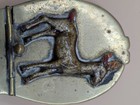 Vintage Brass Deer Figural Vesta Case - Antique Match Safe   Pill Box - China