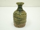 Oribe Ware Tokkuri Sake Bottle By Kazutsugu Sato Japanese Pottery-tk288