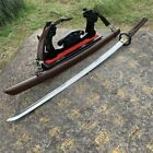 Japanese Battle Sword Samurai Katana Sharp Damascus Steel Blade Full Tang Japan