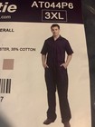 Toptie One Piece Navy Mechanic Coveralls Men s Size 3xl Elastic Waist Jumpsuit