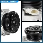 A c Air Conditioner Compressor With Clutch Fit For Chevy Express   Gmc Savana