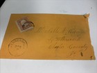 Jennersville pa   Early 1800s Fancy Cancel Postal Cover 3ct Red Stamp 703an  65