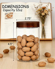 20 Pack 12 Oz Clear Wide Mouth Plastic Jars  Break-resistant Food Grade