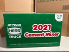 My Plush Hess Truck 2021 Cement Mixer Mint And New In Box And Tag Lights Sound