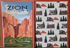 Premade Scrapbook Page  Card Making mat Set  10 Pieces  Zion National Park