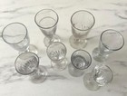 8 Vintage French Absinthe Glasses Mixed Group