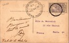 1928 Oceania Nz Tahiti Rppc Picture Cover Ship Rms Mauganui Mail To France Paris