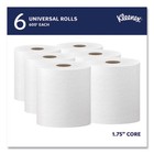 Kleenex 50606 8  X 600  Hard Roll Paper Towels - White  6 Rolls ct  New