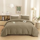 Soft Duvet Quilt Cover Set 3 Piece Luxury Bedding With Pillow Shams Twin Queen
