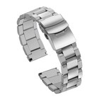 New 18 20 21 22 24 Mm Stainless Steel Watch Bands Brushed Finish Watch Strap