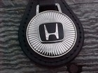 Unique Honda  h  Grain Leather Key Fob Vintage Nos Custom-made Top-quality