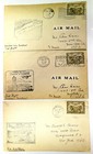 1929 Set Of 3 Canada 5 Cent Airmail Ffc Covers  London toronto  Windsor 