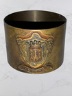 Wwi Belgian Trench Art Brass Sleeve Antwerp Anvers Coat Of Arms