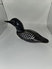 Vintage Hand-painted Carved Wood Loon From Barry s Bay Ontario Canada Signed