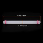 Fondant Rolling Pin With Rings Pp 45cm X 2 5cm Non Stick For Baking White