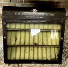 Vintage American Thread Co  Star Mercerized Sewing Cotton Display Cabinet  sh 