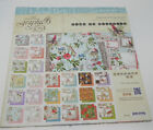Lot Graphic 45 Time To Flourish 12x12 Designer Paper Pad Flowers Chipboard