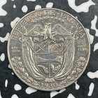 1930 Panama 1 2 Half Balboa Lot n3484 Silver 