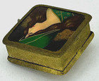 Vintage Retractable Cloth Tape Measure Western Germany Woman In Green Vintage