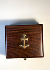Vtg Compass Brass Natural Sine India Surveying Field Tool