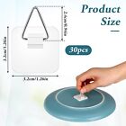 30 Pcs Small Plate Hangers Invisible Plate Hangers For The Wall Self-adhesive   