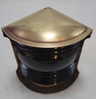 Vintage Maritime Solid Brass Perko N m l  Co Green Lens Navigation Light
