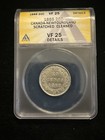 1888 Canada Newfoundland 20 Cents Anacs Vf25 Details Cleaned Scratched 20c