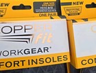 Copper Fit Work Gear Comfort Insoles One Size Unisex M w 8 - 13 Lot Of 2 New