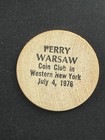 Western New York Coin Club Wooden Nickel 1976 Us Bicentennial Liberty Bell Token