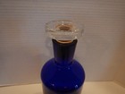 Ultimat Vodka Cobalt Blue Glass Bottle W  Stopper Empty Heavy