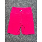 Champion Girls Bright Pink Athletic Bike Shorts Logo Size Small S 7 8