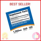 Nutricost Fenugreek Seed 1350mg  240 Capsules - Gluten Free  Non-gmo  675mg Per 