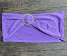 48 Stretch Chair Sashes Bow With Silver Slider Buckle Wedding Party Purple 3637