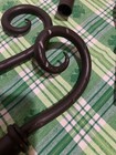       wrought Iron 5    Curtain Rod Finial 1 Pair   2  Pieces Solid Heavy Quality Made