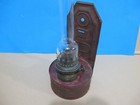 Old Original Kerosene Wall Lamp With Glass Flue 15  High 5 1 2  Dia