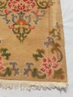 Antique Tibetan Center Floral Medallion Handmade Wool Rug Carpet 177x92cm